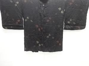 大正ロマン　漆葵模様織り出し一つ紋羽織